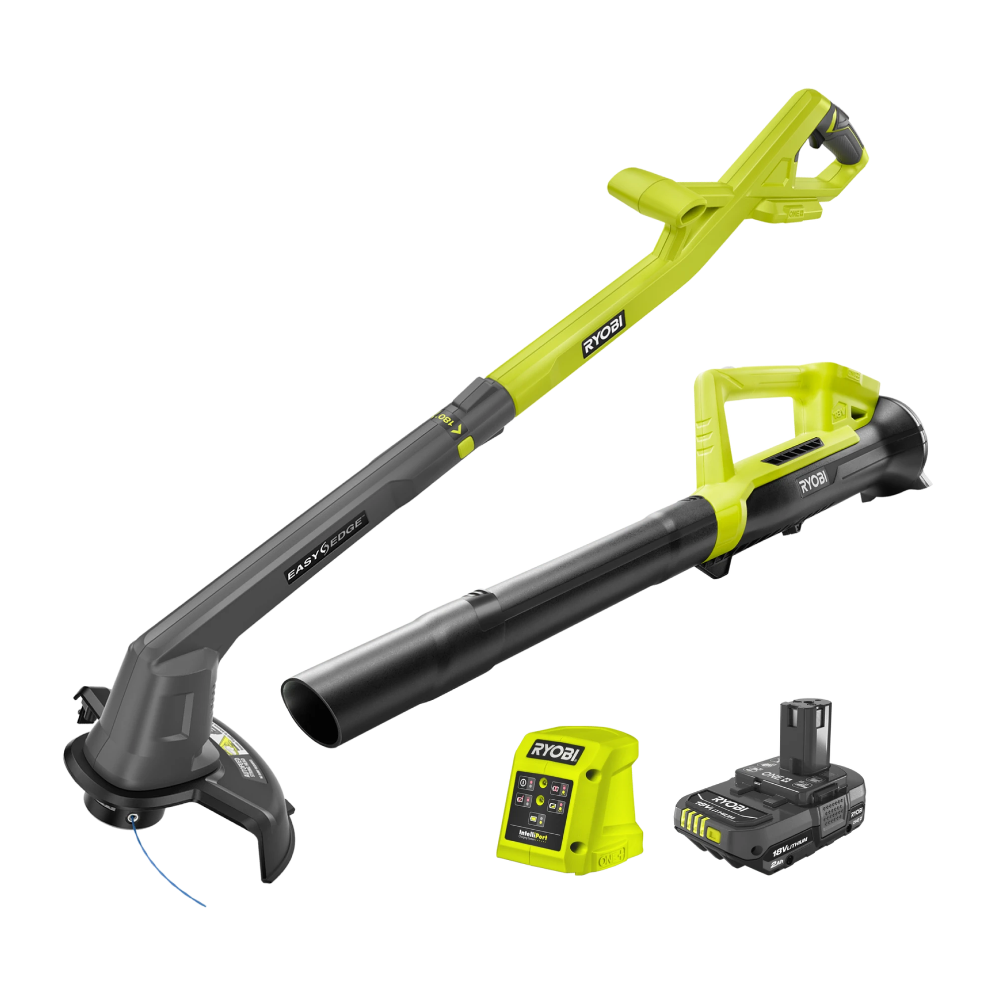 18V ONE+ Line Trimmer & Blower 2Ah Kit