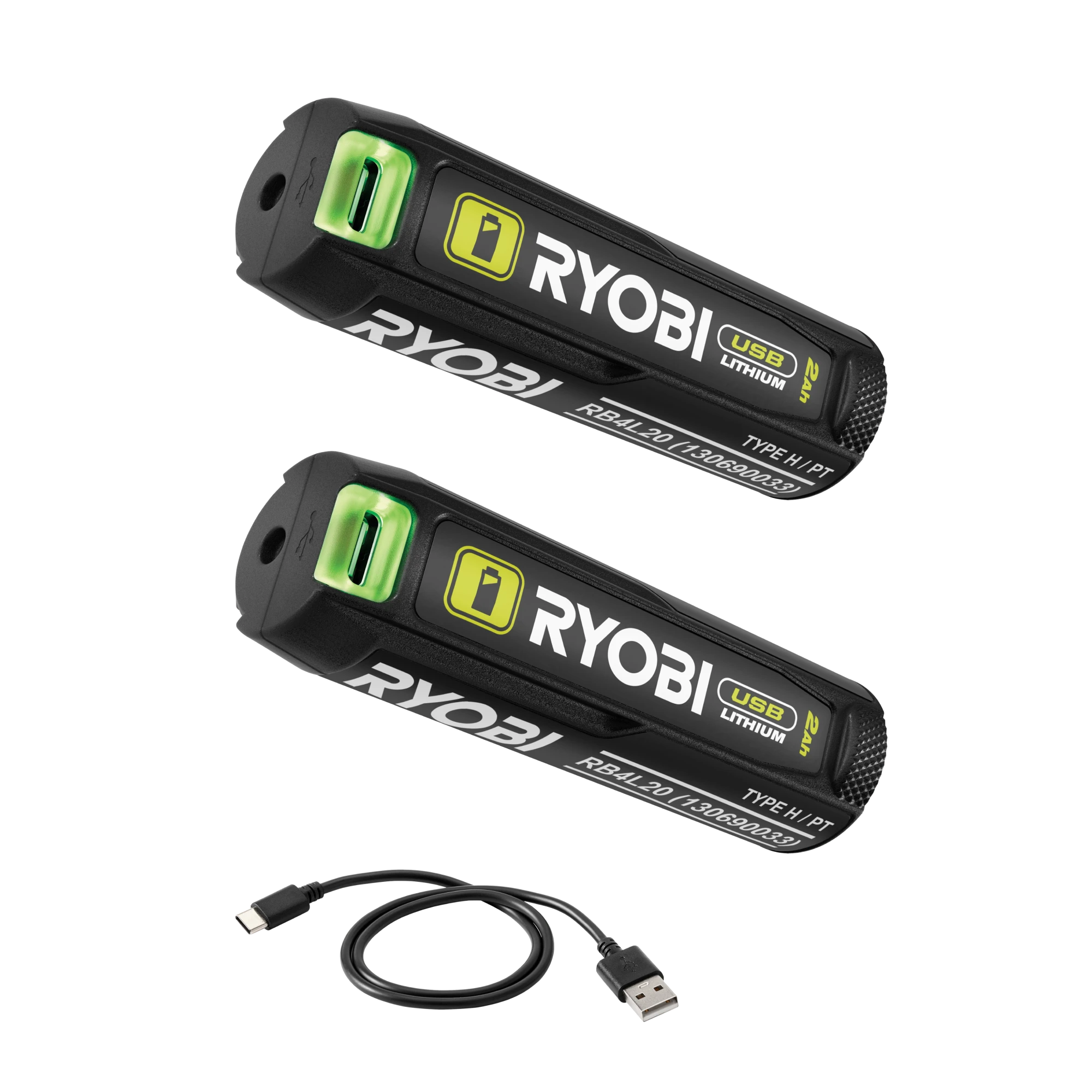 USB 2Ah Battery/Power Bank Twin Pack