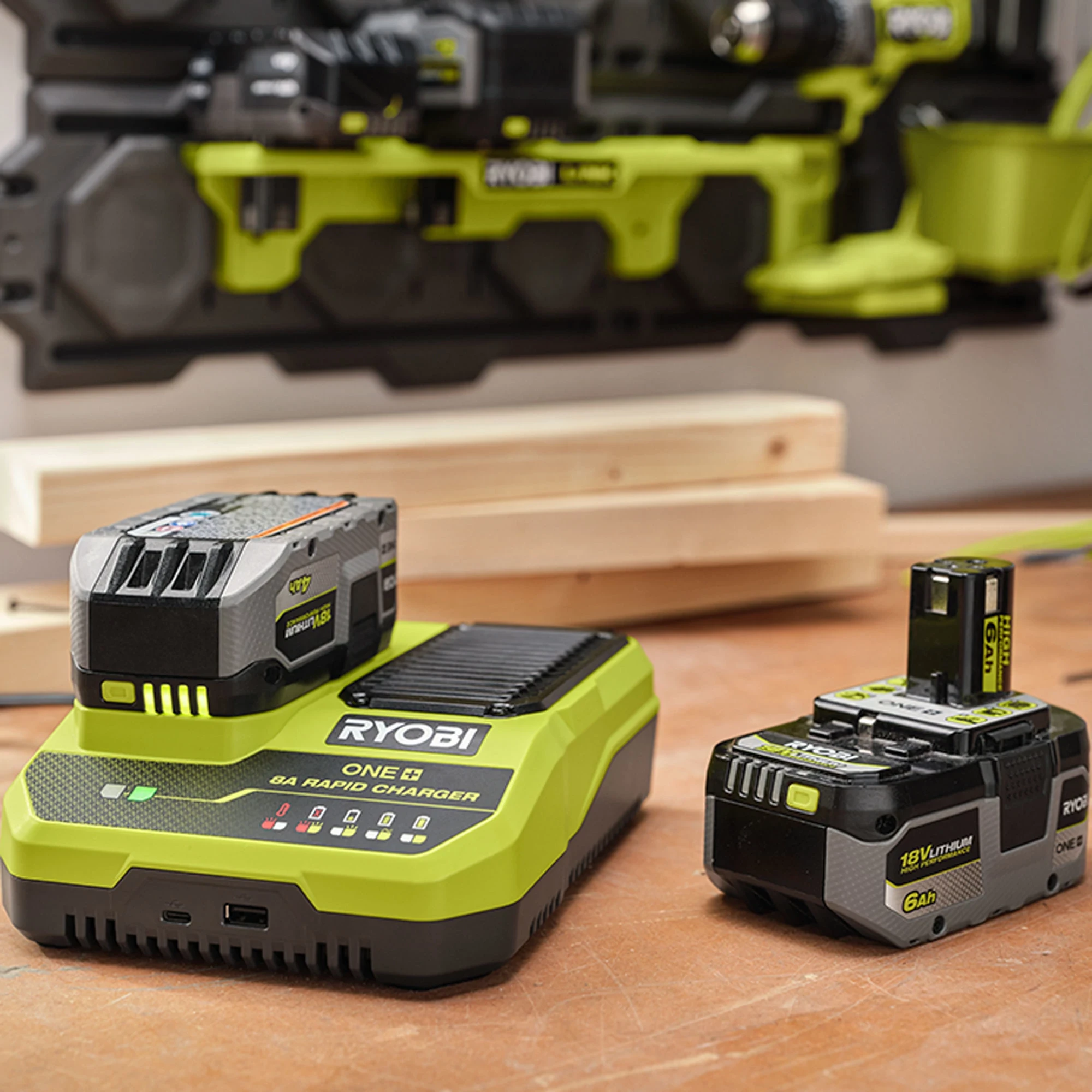 18V ONE+ 8A Rapid Charger 4 18V ONE+ 8A Rapid Charger