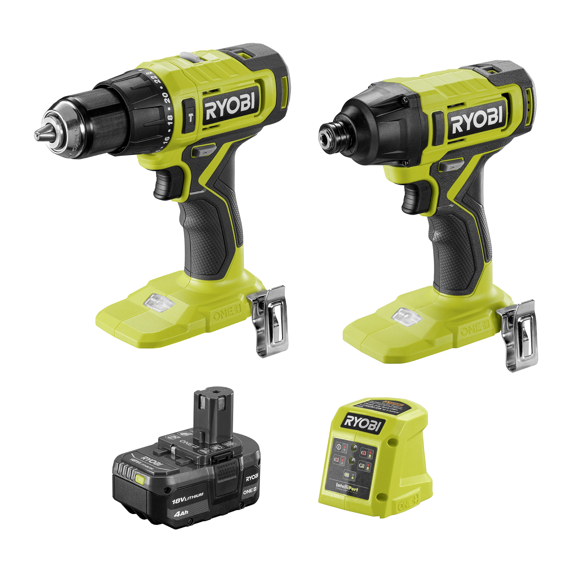 18V ONE+ Hammer Drill & Impact Driver 4Ah Kit