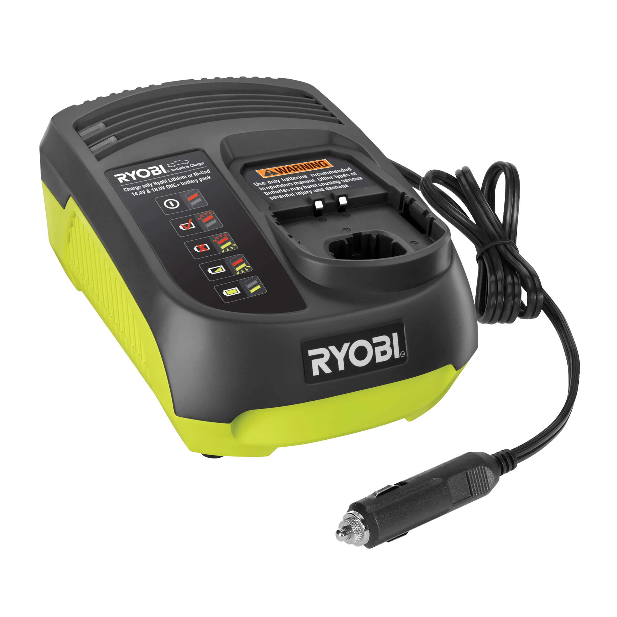 14.4V - 18V ONE+ 2A Dual Chemistry Car Battery Charger