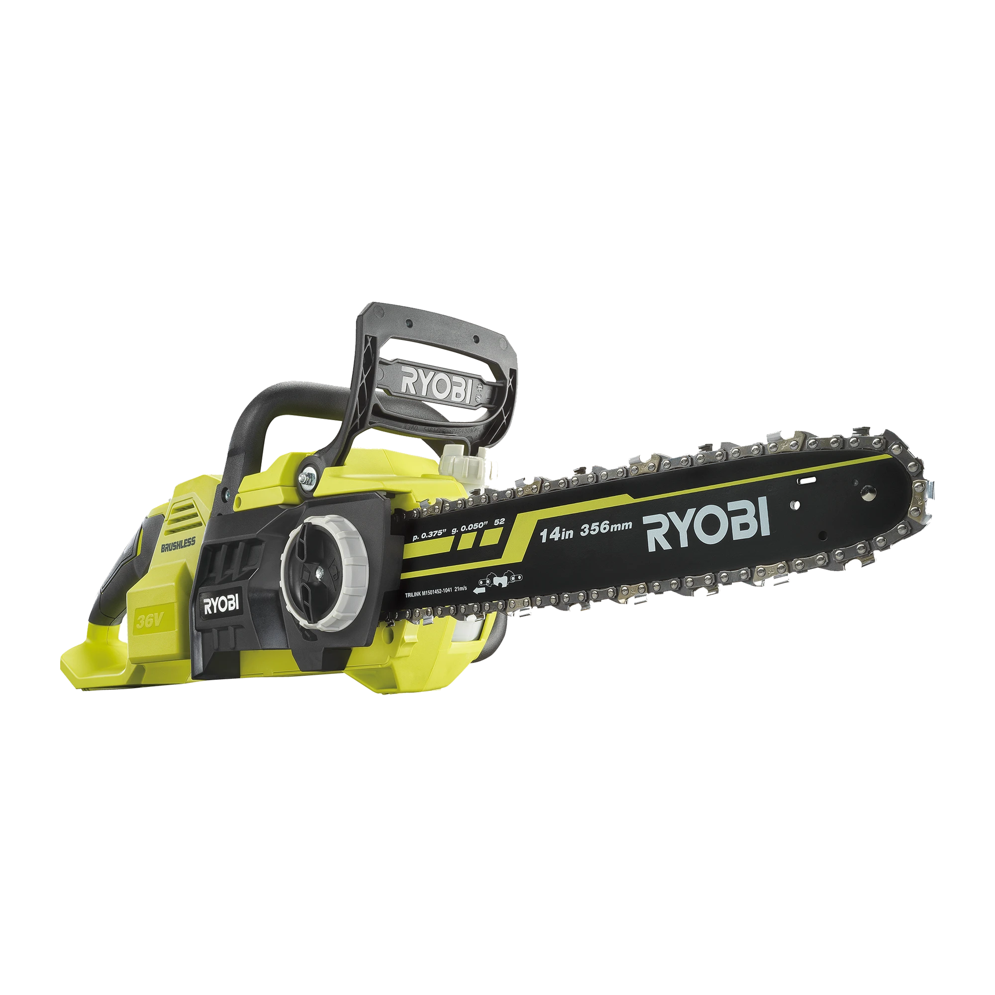 36V Brushless 14"(355mm) Chainsaw Tool Only