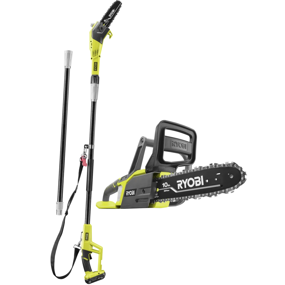 18V One+ 8” Pole Pruner & 10” Chainsaw 2.0Ah Kit