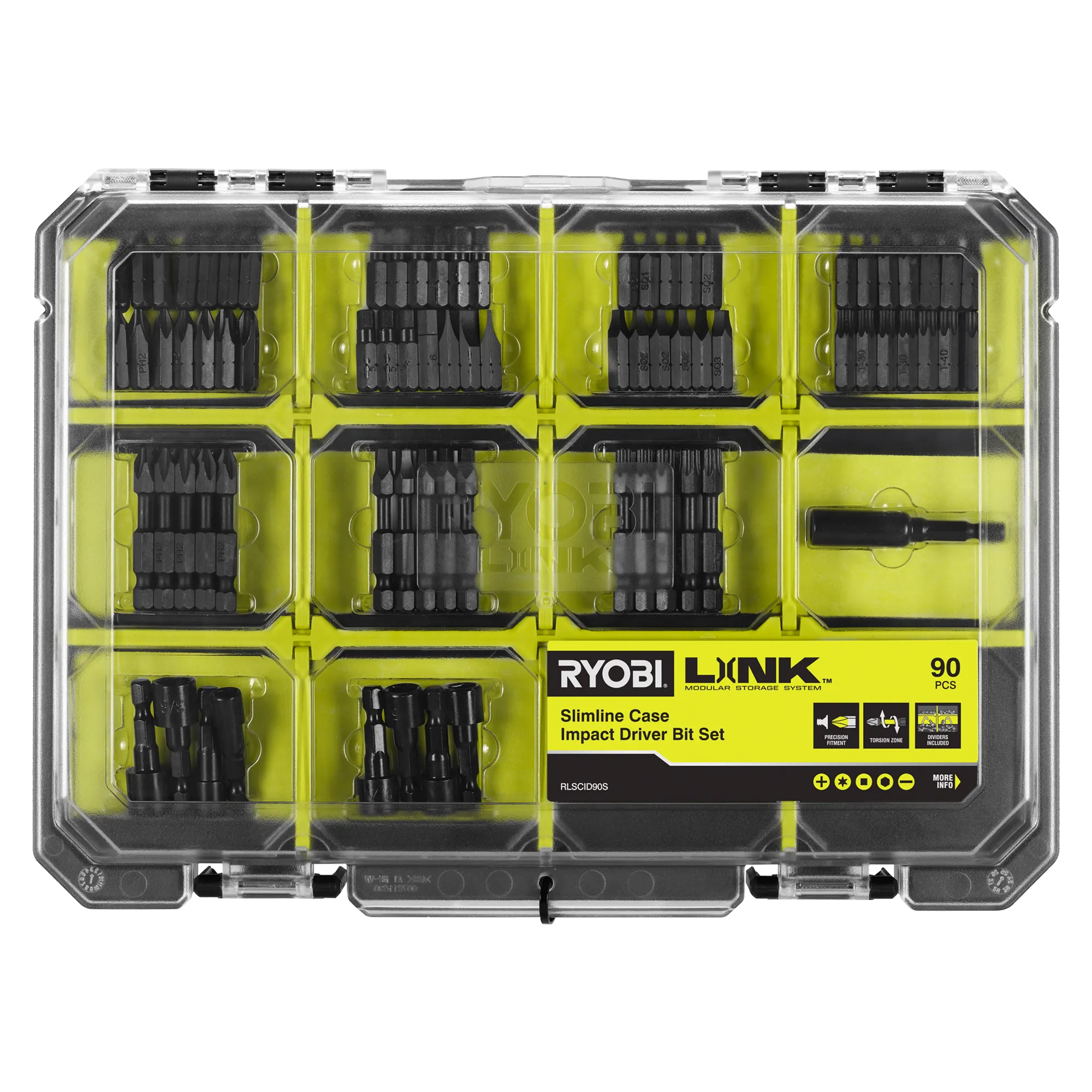LINK? 90-Piece Impact Driving Bit Set
