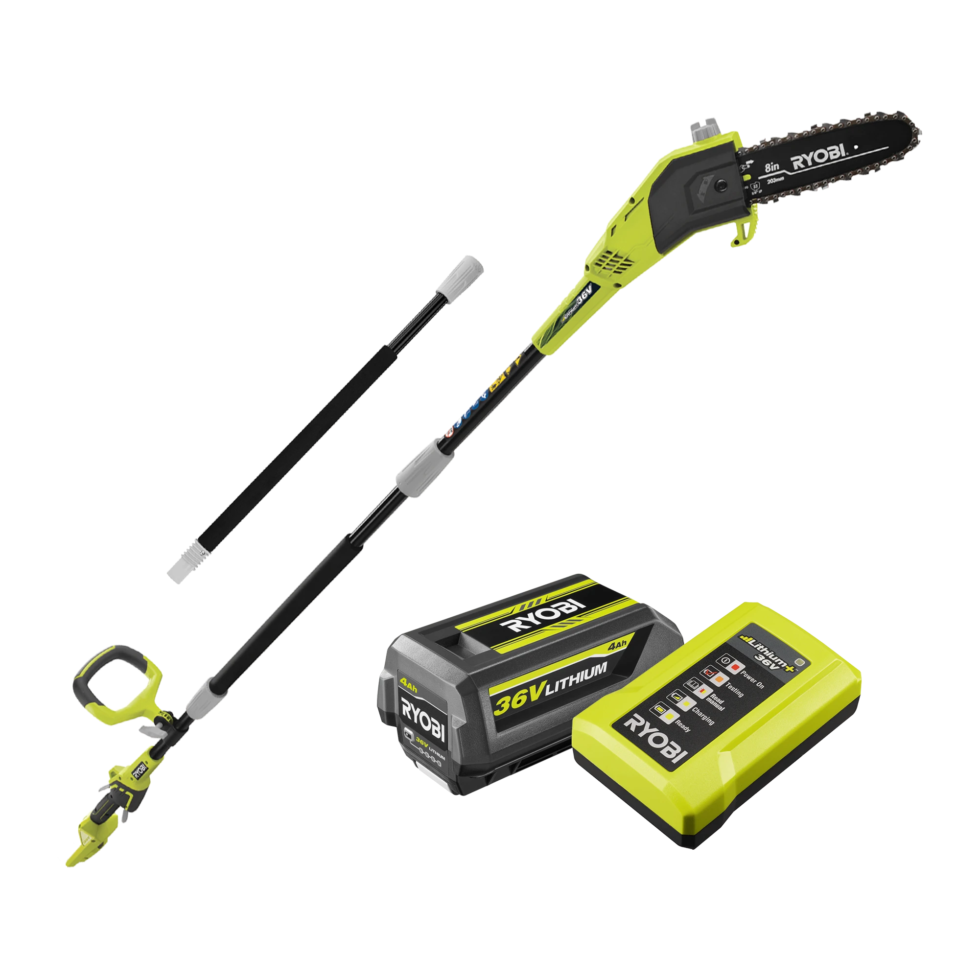 36V 8"(203mm) Pole Pruner 4.0Ah Kit