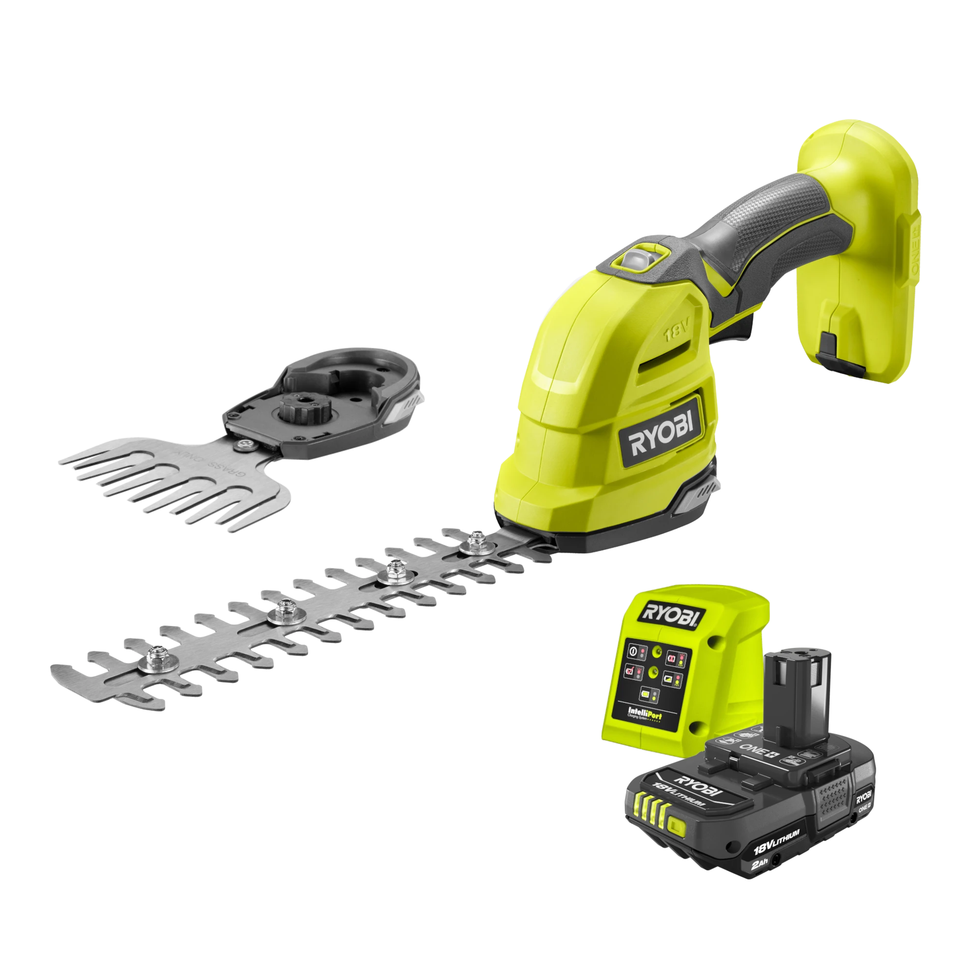 18V ONE+ 20cm Hedge & Grass Trimmer 2Ah Kit