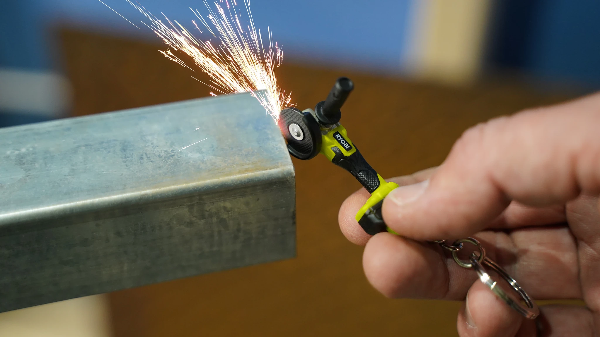 RYOBI Mini’s Angle Grinder Keyring 3 RYOBI Mini’s Angle Grinder Keyring