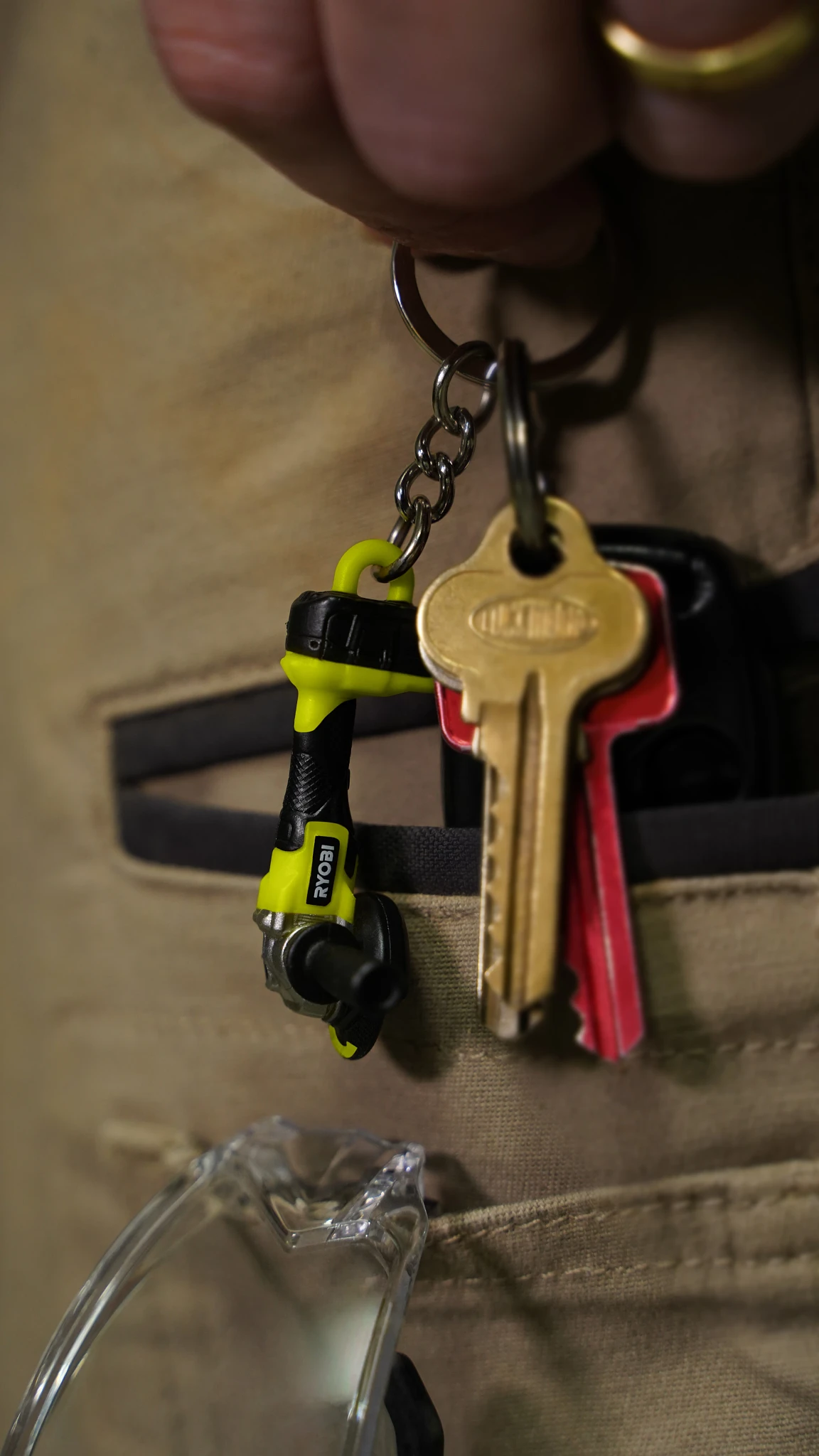 RYOBI Mini’s Angle Grinder Keyring 4 RYOBI Mini’s Angle Grinder Keyring