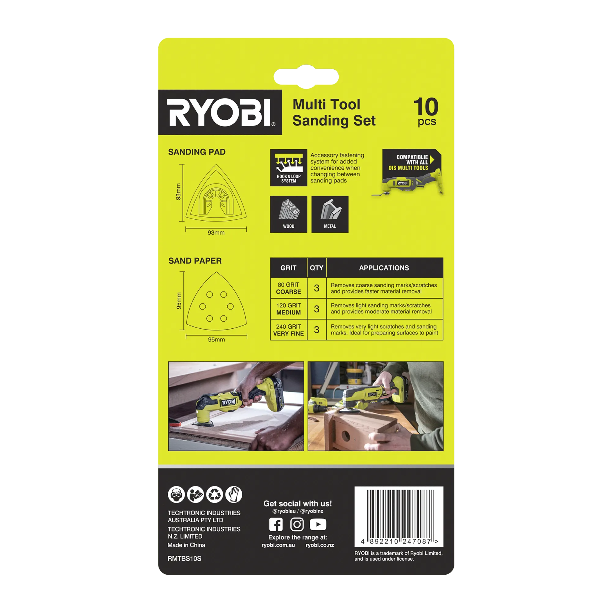 10-Piece Multi Tool Sanding Set 3 10-Piece Multi Tool Sanding Set