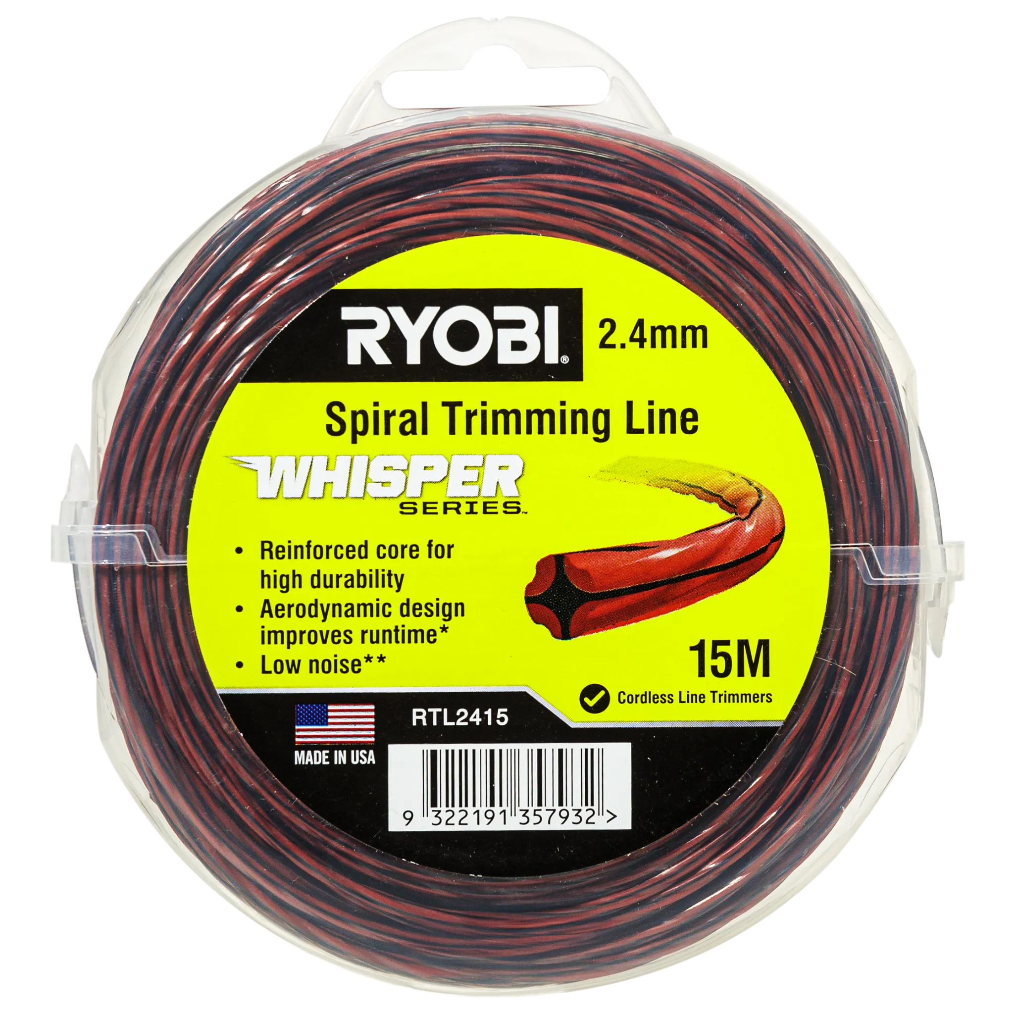 Ryobi Whisper Trimmer Line 2.40mm x 15m