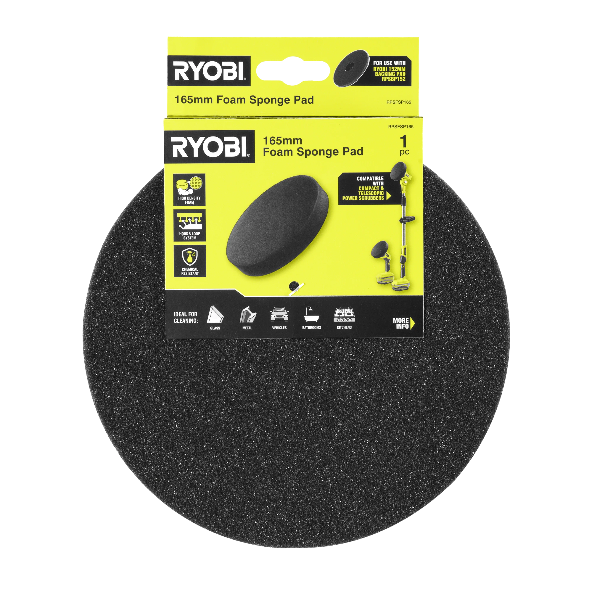 165mm Foam Sponge Cleaning Pad 3 165mm Foam Sponge Cleaning Pad