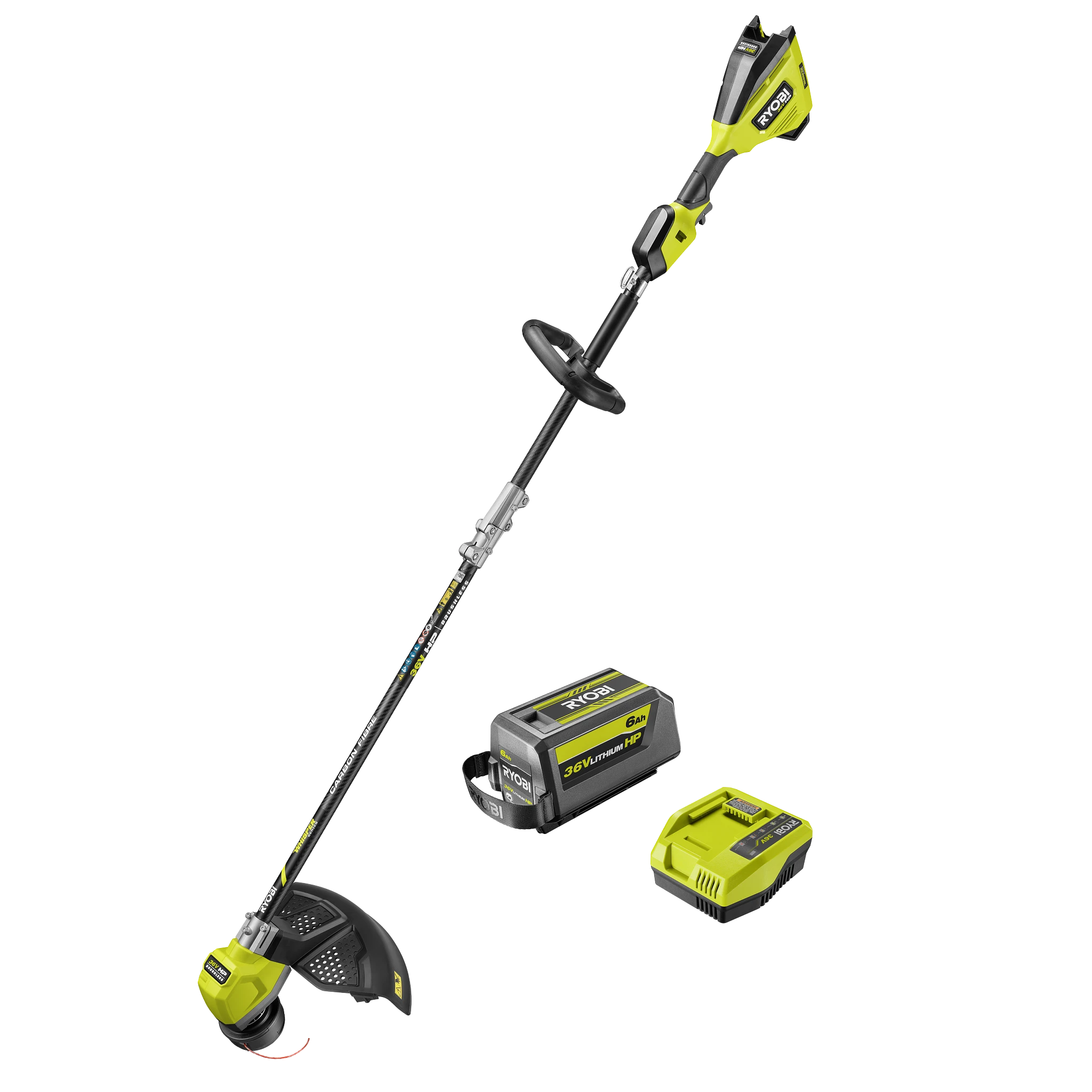 36V HP? Brushless Whisper? 38/43cm Line Trimmer 6Ah Kit