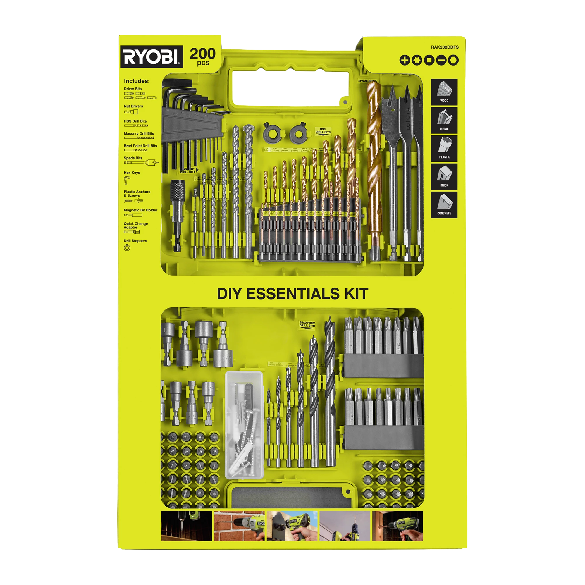 200 Piece DIY Home Essential Kit