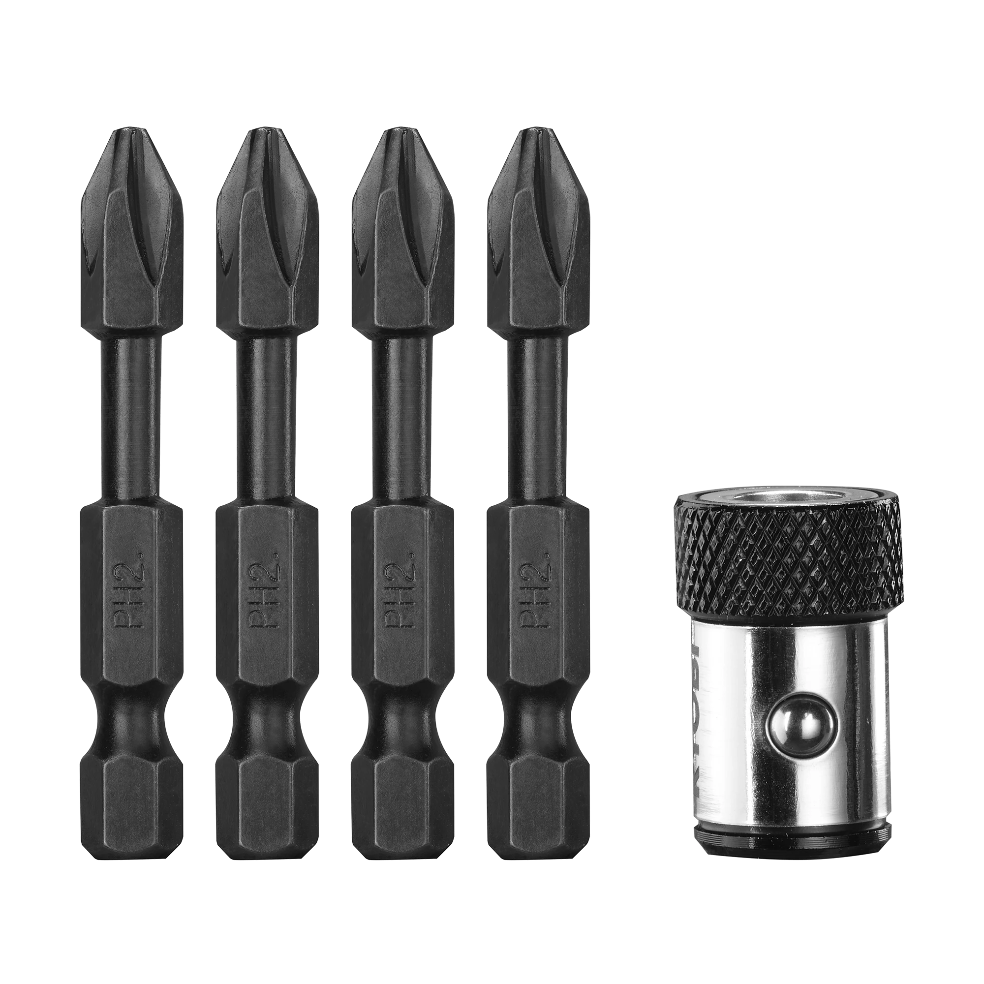 5-Piece 50mm Impact Driving Bit Set With Magnetic Sleeve 3 5-Piece 50mm Impact Driving Bit Set With Magnetic Sleeve