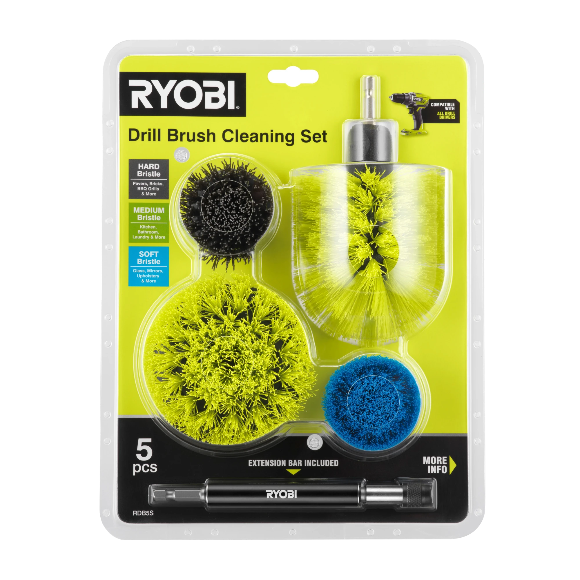 5-Piece Drill Brush Set