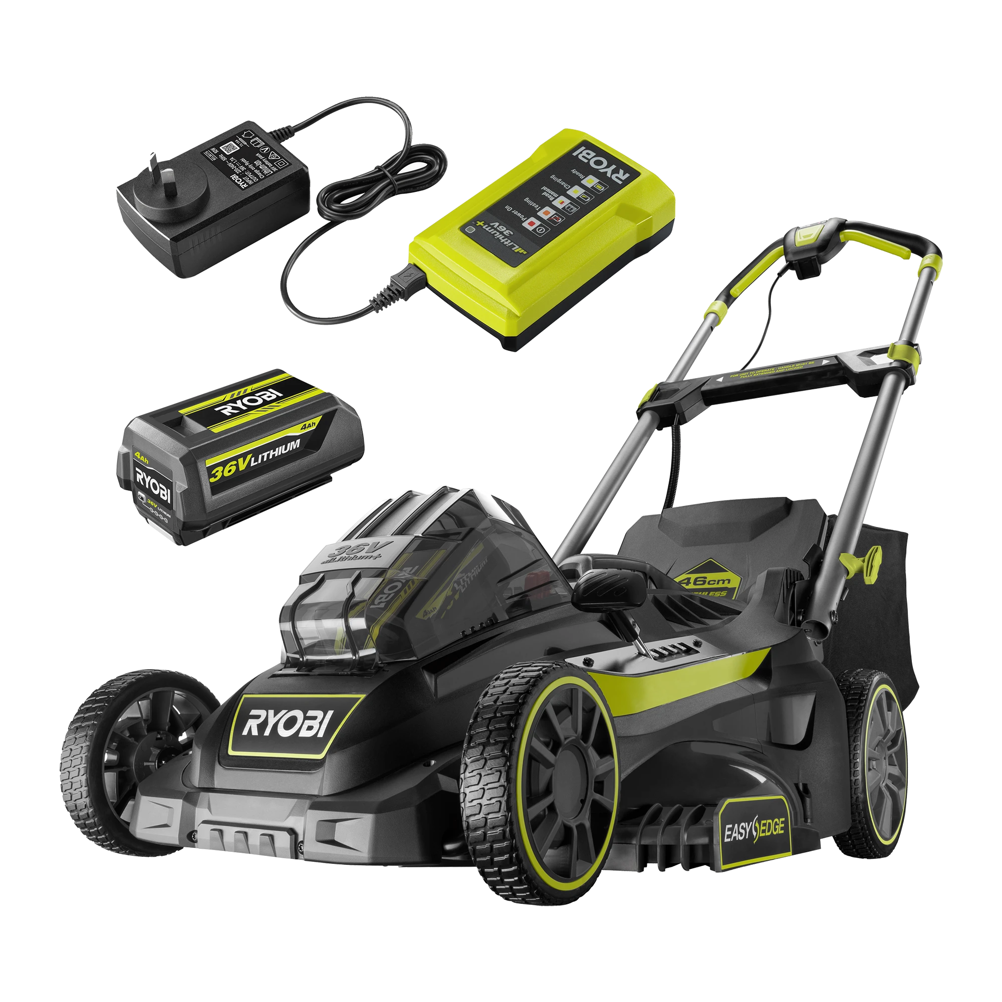 36V Brushless 46cm Lawn Mower 4.0Ah Kit