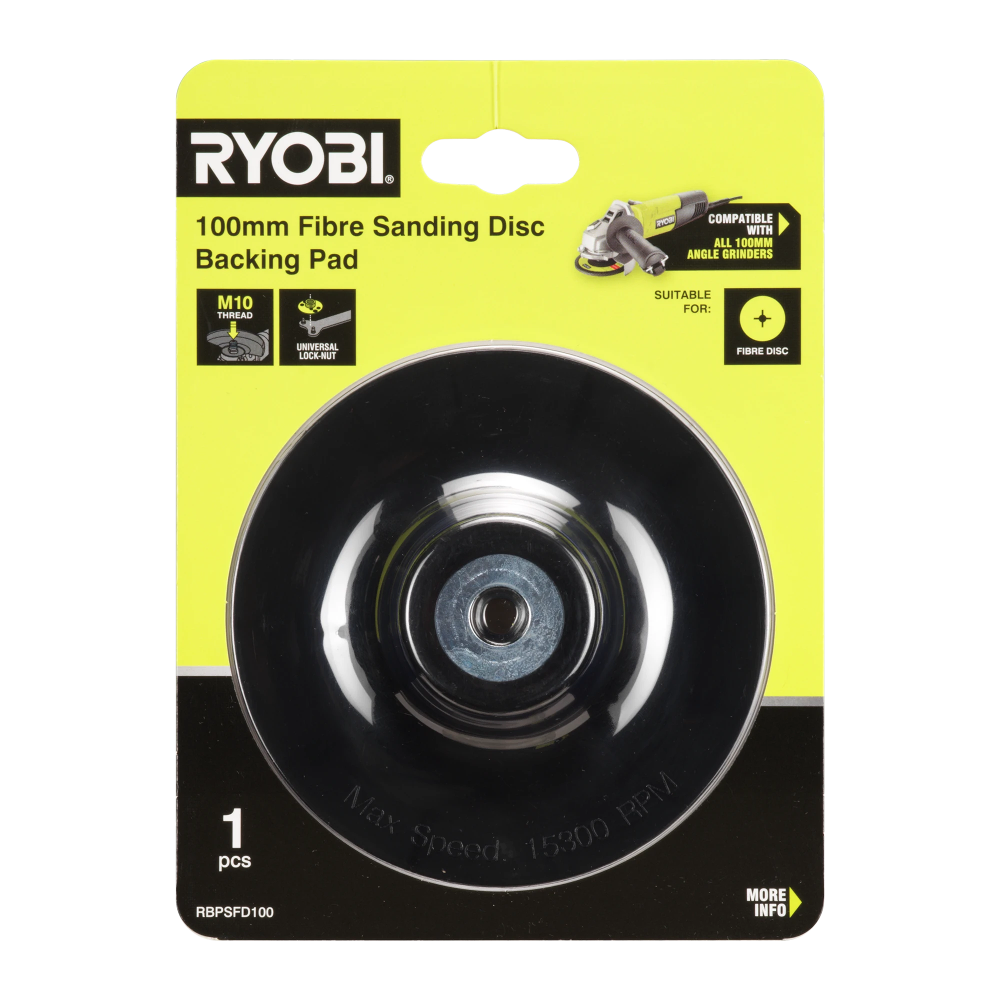 100mm Fibre Sanding Disc Backing Pad