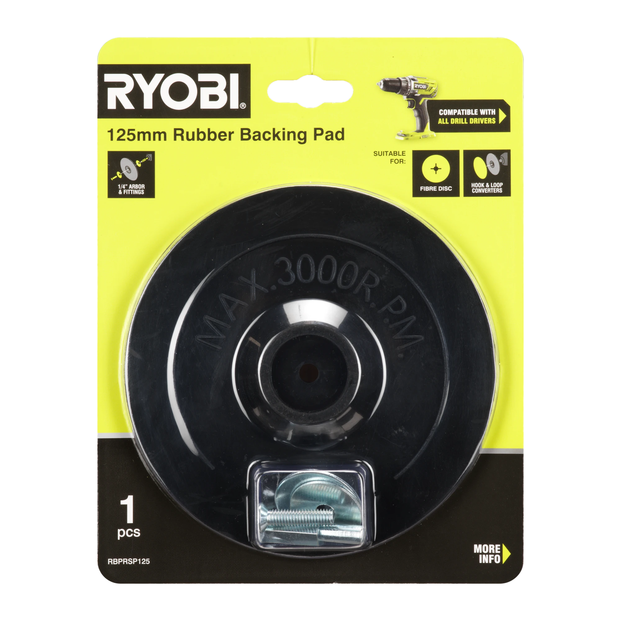 125mm Rubber Backing Pad