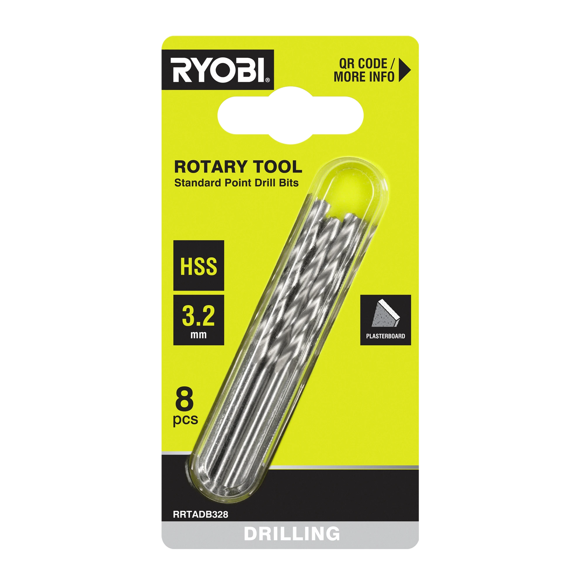 3.2mm 8-Piece Rotary Drill Bit Set