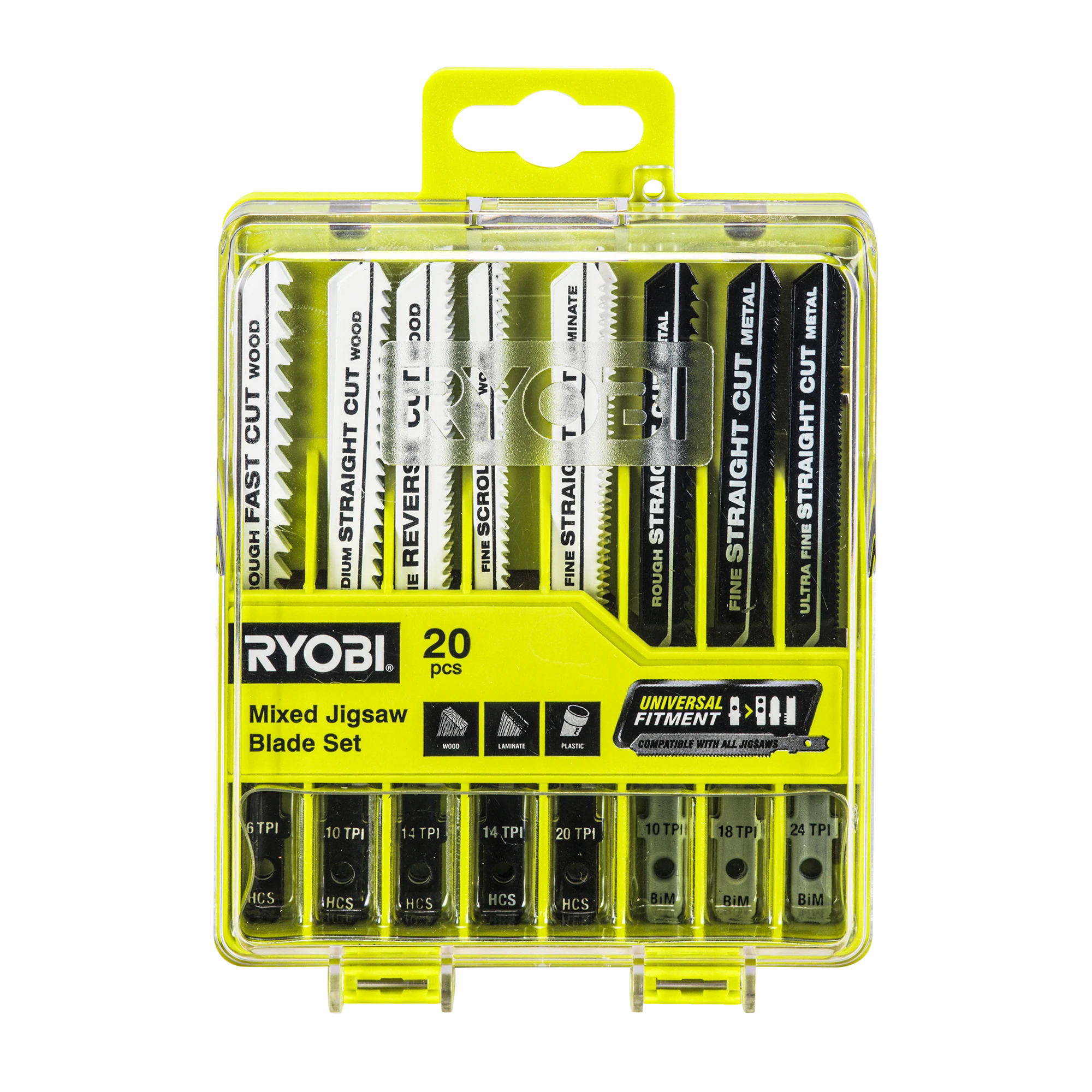 20-Piece Wood & Metal Jigsaw Blade Set