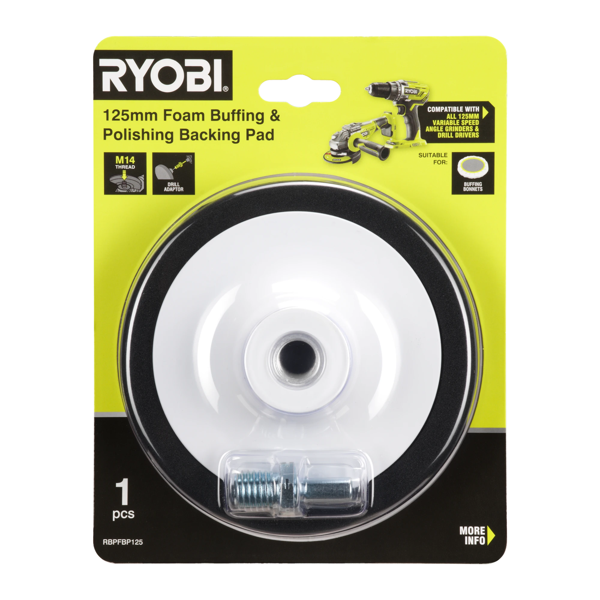 125mm Foam Backing Pad