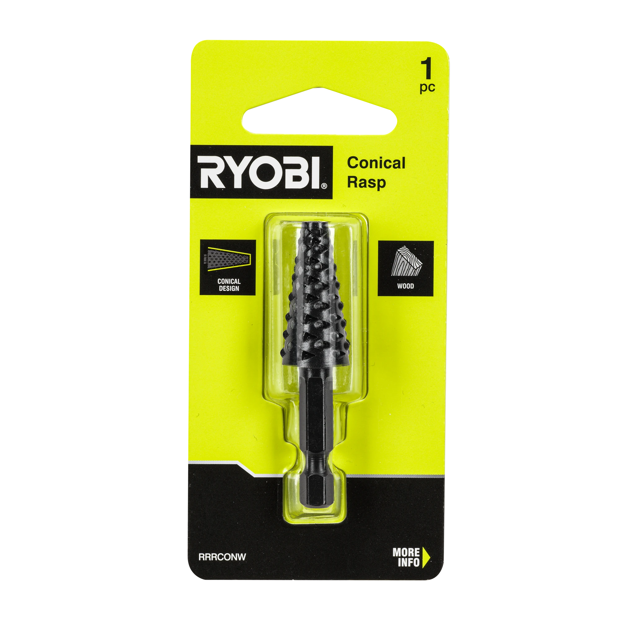 Rotary Rasp Conical Wood