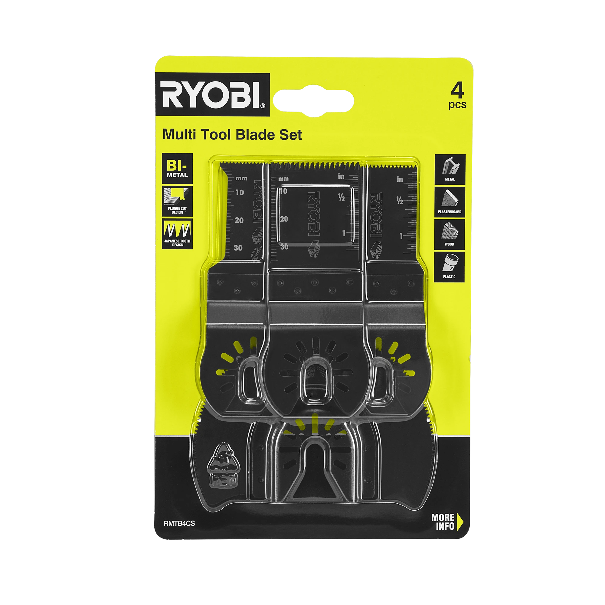 4-Piece Cutting Multi Tool Blade Set