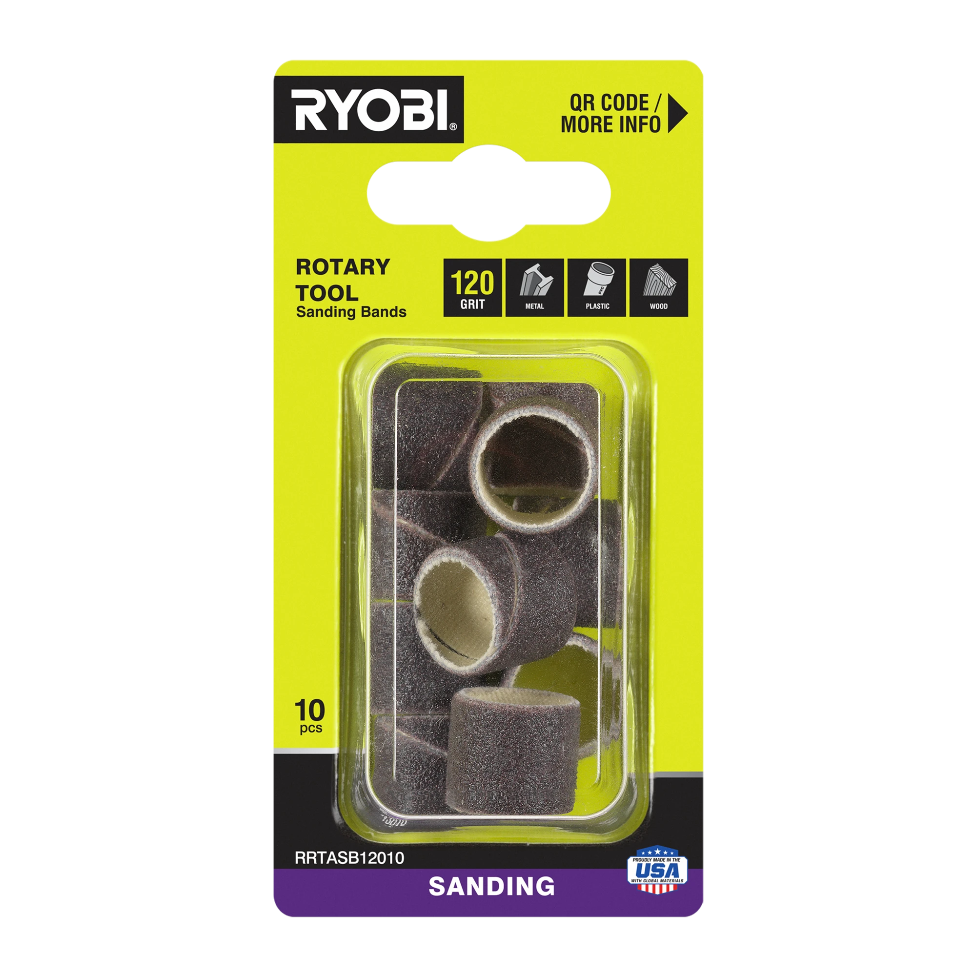 120 Grit Rotary Sanding Band 10pk