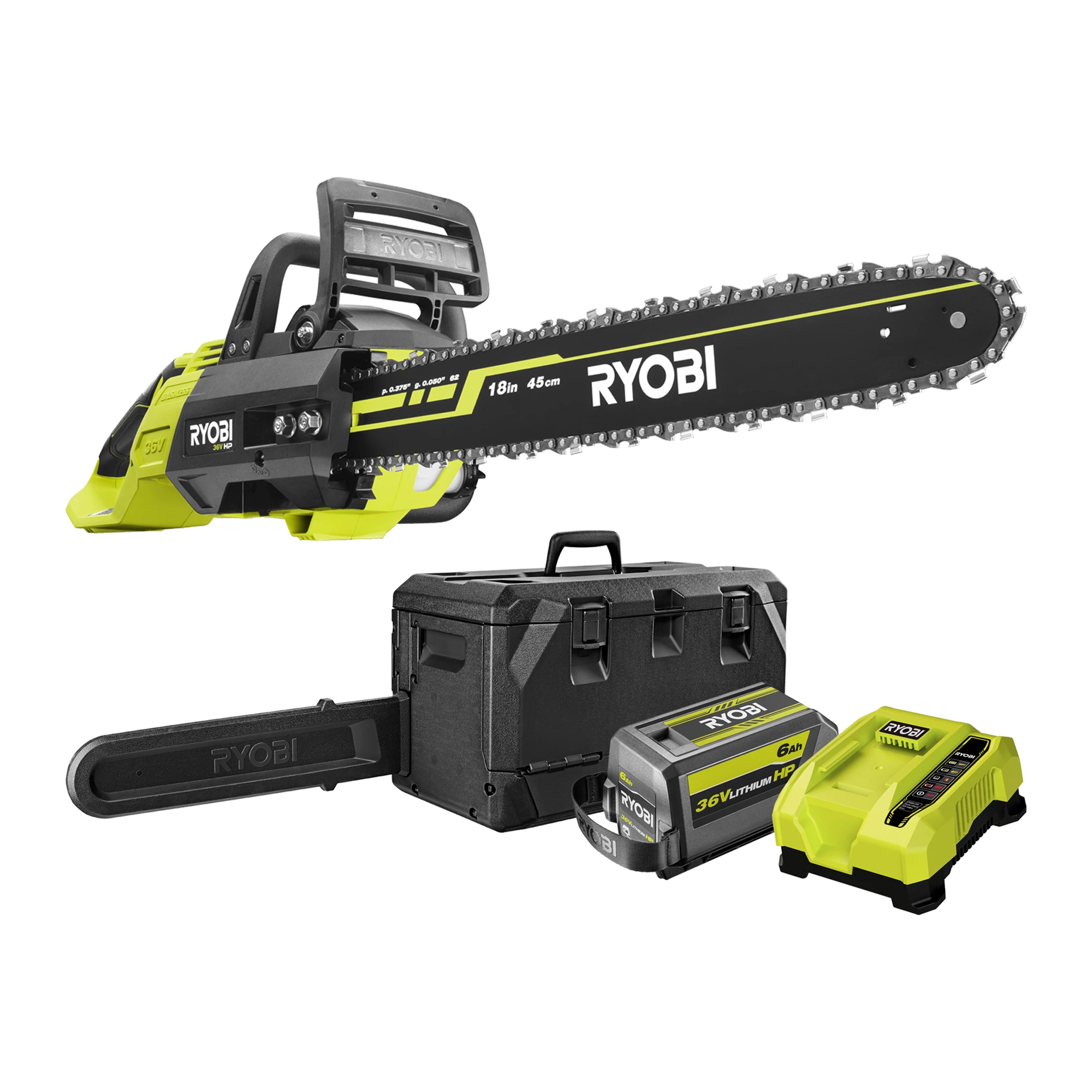 36V HP? Brushless 18”(457mm) Chainsaw 6Ah Kit