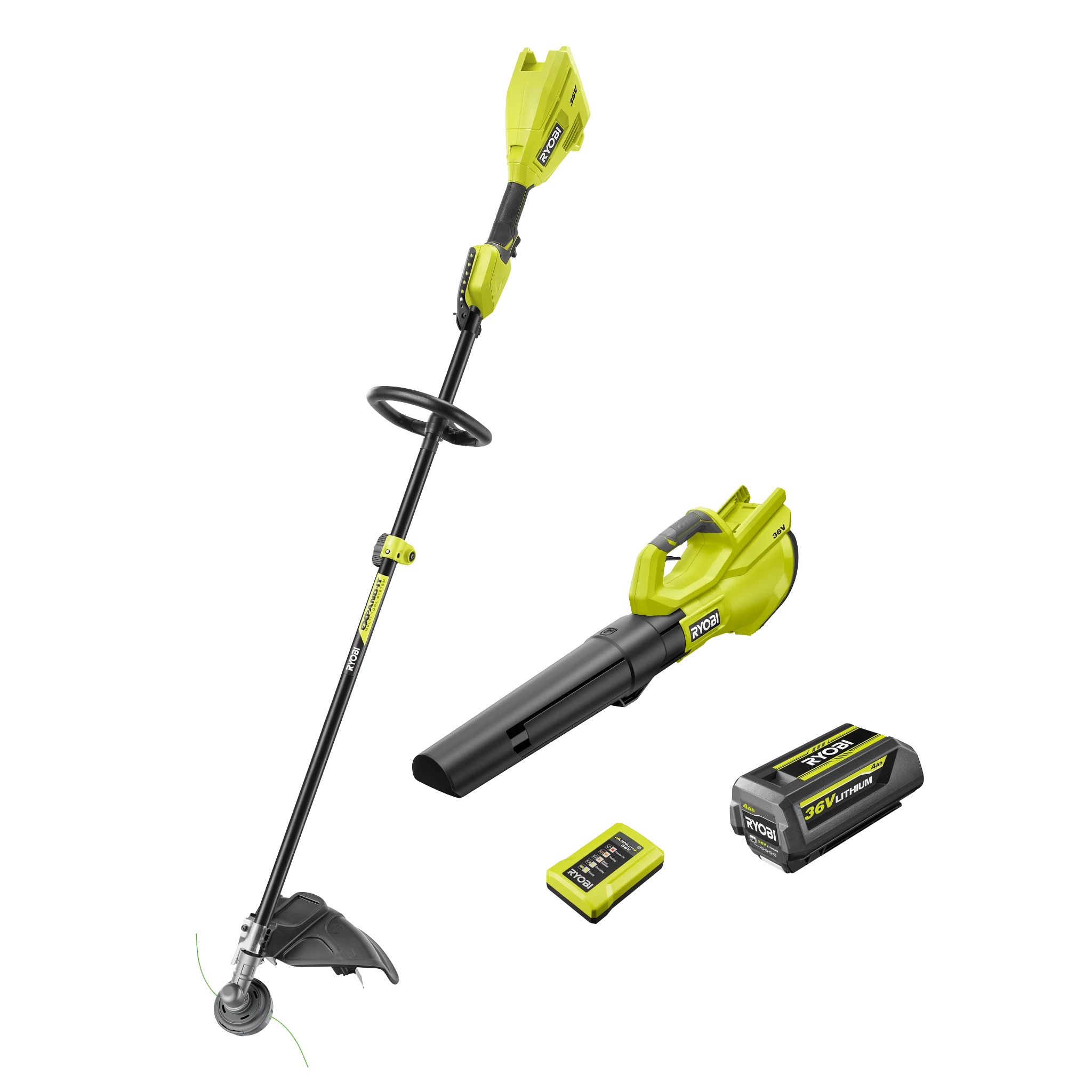 36V 33/38cm Line Trimmer & Blower 4.0Ah Kit