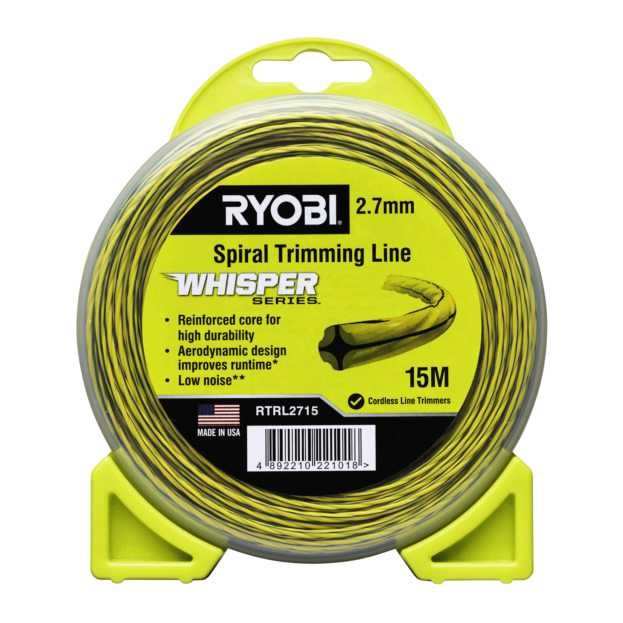 2.7mm Whisper Series? Spiral Trimming Line (15m)