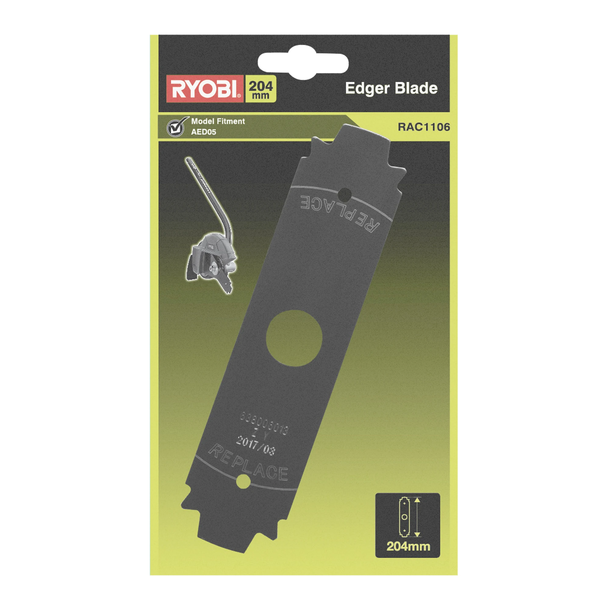 204mm Edger Blade