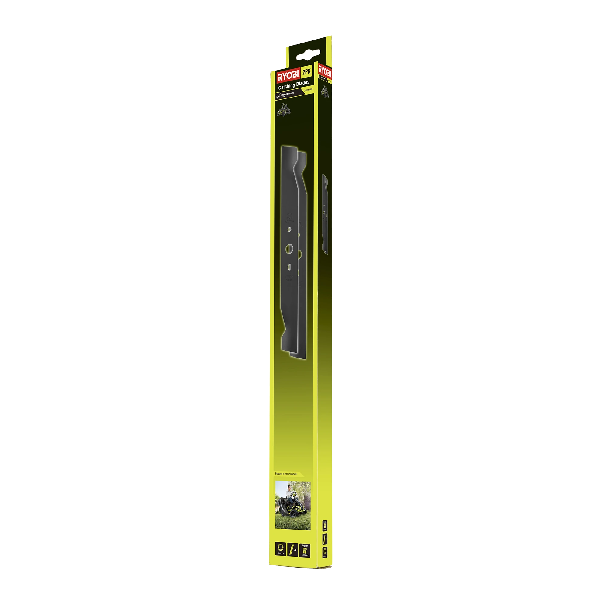 38" Ride-On Lawn Mower Catching Blades